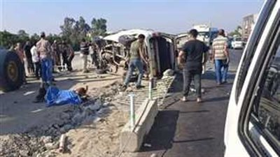 مصرع 3 أشخاص وإصابة 7 آخرين في حادث على الطريق الإقليمي بالمنوفية| بث مباشر