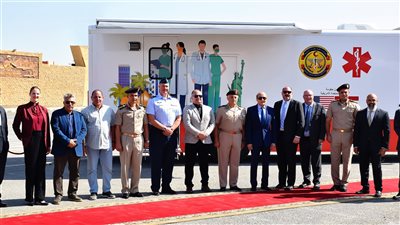  إدارة الخدمات الطبية للقوات المسلحة تتسلم 7 وحدات طبية متنقلة من أمريكا 