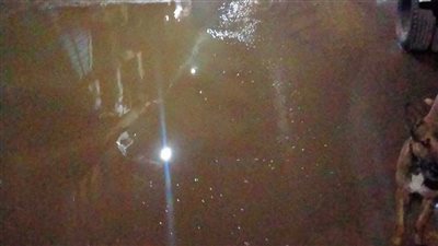 انفجار ماسورة مياه في الساعات الأولى من صباح اليوم بالمنوفية 