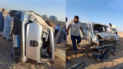 نجاة مستشار بقضايا الدولة بعد انقلاب سيارته بالأقصر