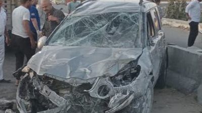 مصرع شخص وإصابة 4 آخرين في حادث تصادم بالمنوفية