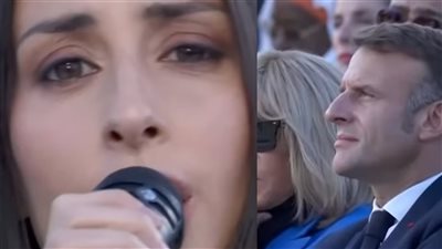 بحضور الرئيس الفرنسي.. هبة طوجي تبدع في غناء من قلبي سلامًا لـ بيروت مع أوركسترا الحرس الجمهوري