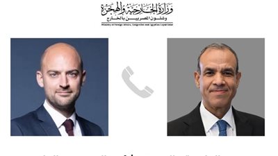 وزير الخارجية ونظيره الفرنسي يبحثان تطورات الوضع في لبنان 