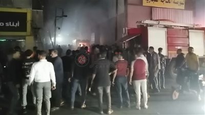 أبوه ملحقش يطفيه.. مصرع صغير في حريق ورشة بالمحلة 