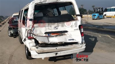 إصابة 5 أشخاص إثر تصادم عدة سيارات على الطريق الإقليمي بالمنوفية | بث مباشر