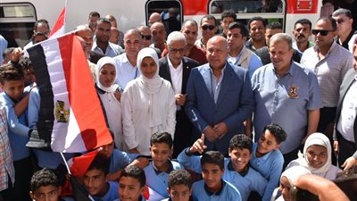 انطلاق التشغيل التجريبي بخط سكة حديد الفردان - بئر العبد