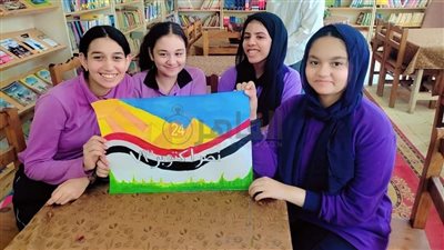 احتفالات نصر أكتوبر والتمكين الرقمي في ورش فنية بثقافة المنيا| صور