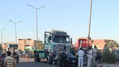 صدمته سيارة من الخلف.. العناية الإلهية تنقذ مدير أمن جامعة سوهاج| صور