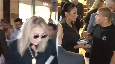 نادية الجندي وأحمد السقا أول الحضور في عزاء ابنة وحفيدة شقيق رجل الأعمال أشرف شيحة