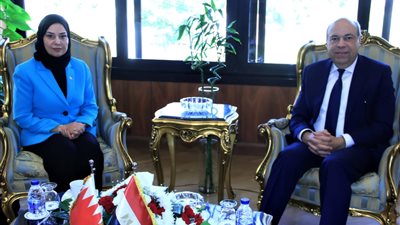 وزير الطيران يبحث مع سفيرة البحرين بالقاهرة مجالات التعاون في مجال الطيران المدني