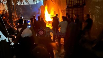 اندلاع حريق في مصنع مسامير بالمنطقة الصناعية بأكتوبر| صور