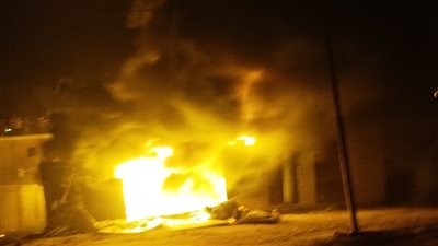 السيطرة على حريق في محل بيع وقود بأسوان