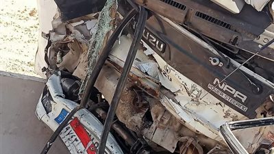 مصرع سائق في حادث تصادم على صحراوي المنيا 