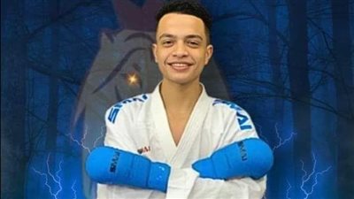 عبد الله التهامي بعد تغلبه على إسرائيلي ببطولة العالم للكاراتيه: المصري معروف بجبروته.. وبهدي الفوز لأهل فلسطين| خاص