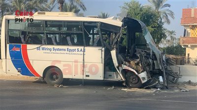 جثة و10 مصابين.. ننشر أسماء ضحايا حادث تصادم أتوبيس بسيارة نقل في الإسماعيلية