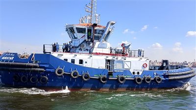 هيئة ميناء الإسكندرية تتسلم القاطرة البحرية مختار وتضمها إلى أسطولها 