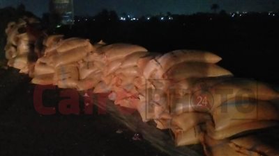 محملة بالحبوب.. تفاصيل انقلاب سيارة تريلا على الطريق الإقليمي بالمنوفية | بث مباشر