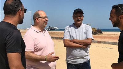 مشهور والعطار يتفقدان ملعب كأس الأمم الإفريقية للكرة الشاطئية.. ويشرفان على الترتيبات الأخيرة 