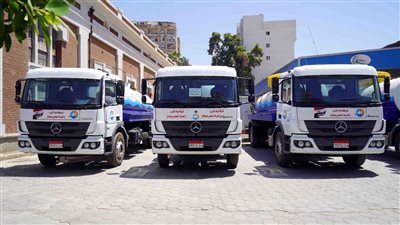 استعداداَ للشتاء.. دعم مياه سوهاج بـ 6 سيارات كسح 8 متر مكعب بقيمة 31.8 مليون جنيه