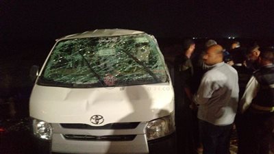 تفاصيل إصابة 10 أشخاص في انقلاب ميكروباص بنزلة الرماية | أسماء