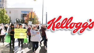 تسبب السرطان.. احتجاجات أمام شركة كيلوجز لاستخدامها أصباغا اصطناعية محظورة بأمريكا