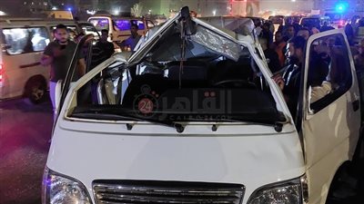 إصابة 6 أشخاص في انقلاب ميكروباص أعلى الطريق الدائري بالجيزة
