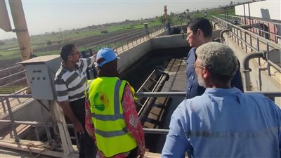 رئيس مياه بني سويف تتفقد بعض المحطات والمشروعات الجاري تنفيذها