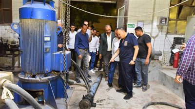 محافظ أسيوط يتفقد محطة رفع صرف صحي البنك الدولي بالمعلمين لمتابعة جاهزية الطلمبات