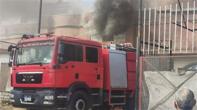 نشوب حريق في كافتيريا على طريق طنطا - كفر الزيات والدفع بسيارات إطفاء