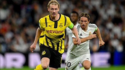 نتيجة مباراة ريال مدريد وبوروسيا دورتموند في دوري الأبطال.. الميرنجي يتأخر بثنائية بالشوط الأول