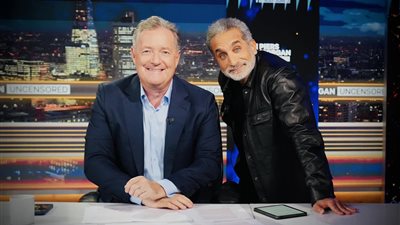 باسم يوسف عبر فيس بوك: غدا مع بيرس مورجان من لندن