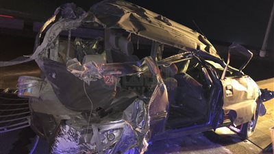 تفاصيل الحالة الصحية لـ7 مصابين في حادث تصادم سوزوكي بطريق الفيوم | أسماء