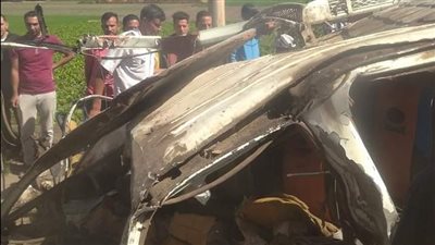ننشر أسماء المتوفين والمصابين في حادث تصادم سيارة ميكروباص ونقل بالغربية 