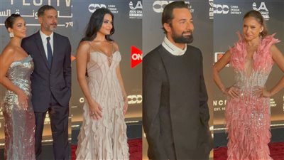 نيللي كريم ومنة شلبي وآسر ياسين وأحمد حاتم.. تألق النجوم على ريد كاربت مهرجان الجونة