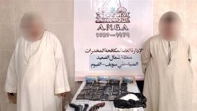 القبض على 4 تجار مخدرات في المنيا والإسكندرية 