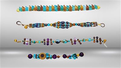 المتحف المصري بالتحرير يعرض 3 أساور من مقبرة الملك جر في أبيدوس