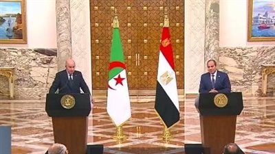ضمنها إطلاق مبادرة لوقف إطلاق النار.. أبرز تصريحات الرئيس السيسي خلال مؤتمر مع نظيره الجزائري