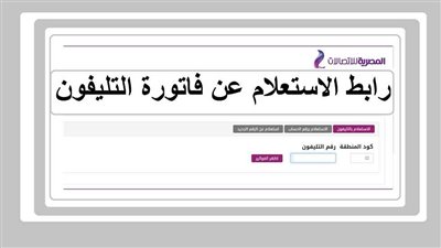 بخطوات بسيطة.. طريقة الاستعلام عن فاتورة التليفون الأرضي بالرقم شهر أكتوبر 2024 برابط مباشر