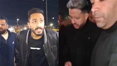 أشرف زكي وحماقي وهاني رمزي وكهربا يقدمون العزاء للفنان أحمد عصام في وفاة والدته