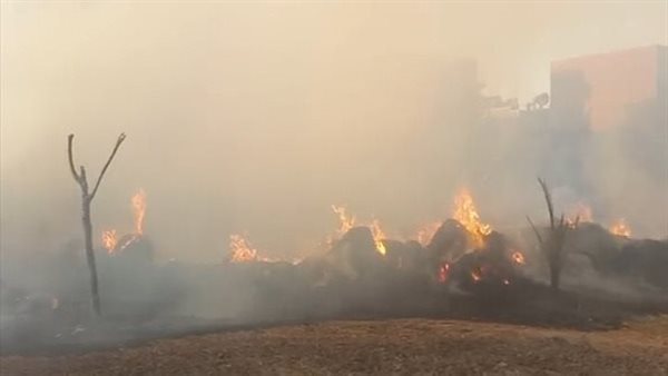 حريق هائل بأحواش