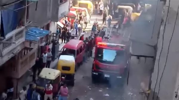 جانب من الحريق