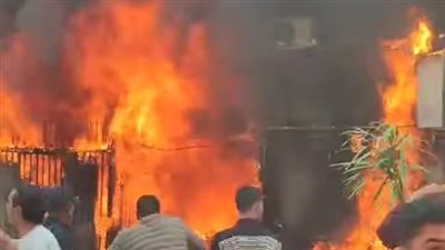 مصرع شخصين وإصابة 3 آخرين في حريق مصنع كرتون بالقناطر الخيرية