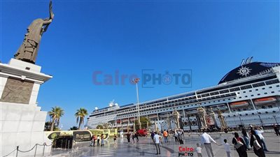 ميناء بورسعيد السياحي يستقبل السفينة MSc lirica قادمة من ليماسول | صور