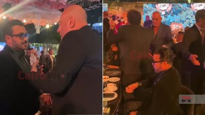 محمد رجب ووليد فواز ومحمد لطفي أبرز الحضور في حفل زفاف ابنة المنتج ممدوح شاهين |صور