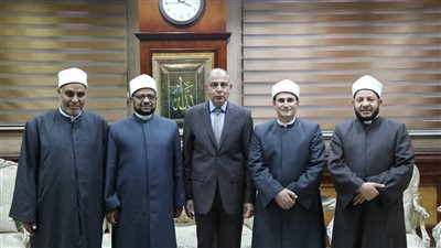 أمين البحوث الإسلامية يلتقي محافظ المنيا لبحث الاحتياجات الدعوية بالمحافظة