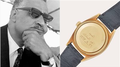 أهداها له السادات..عرض ساعة رولكس ذهبية للرئيس الراحل جمال عبد الناصر بمزاد في نيويورك