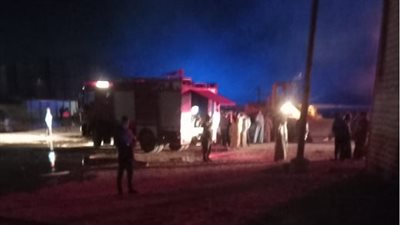 السيطرة على حريق نشب في مصنع تدوير مخلفات قطن بالإسكندرية