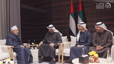 رئيس الإمارات يلتقي شيخ الأزهر بقمة المناخ في أذربيجان 