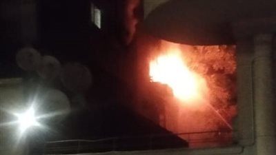 حريق في شقة سكنية بجوار حديقة الحيوان بالجيزة