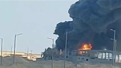 المعاينة الأولية لحريق ثلاجة تحت الإنشاء بالسادات: شرز من ماكينة لحام السبب